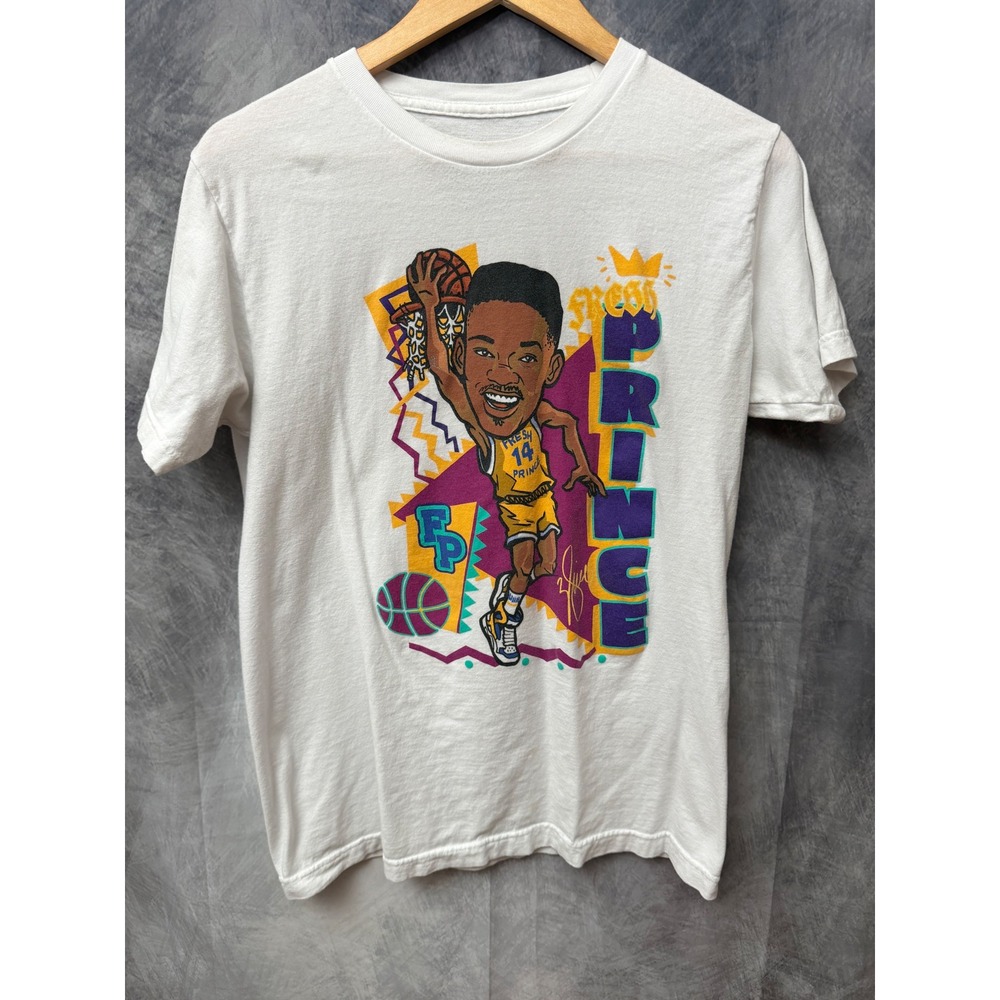 The Fresh Prince of Bel-Air Mens 
White T Will Smith Retro Size M 90s Streetwear